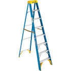 Werner 8 Ft. Fiberglass Step Ladder with 250 Lb. Load Capacity Type I Ladder Rating Image 1
