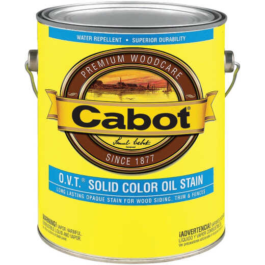 Cabot O.V.T. Solid Color Oil Exterior Stain, 6507 Deep Base, 1 Gal.